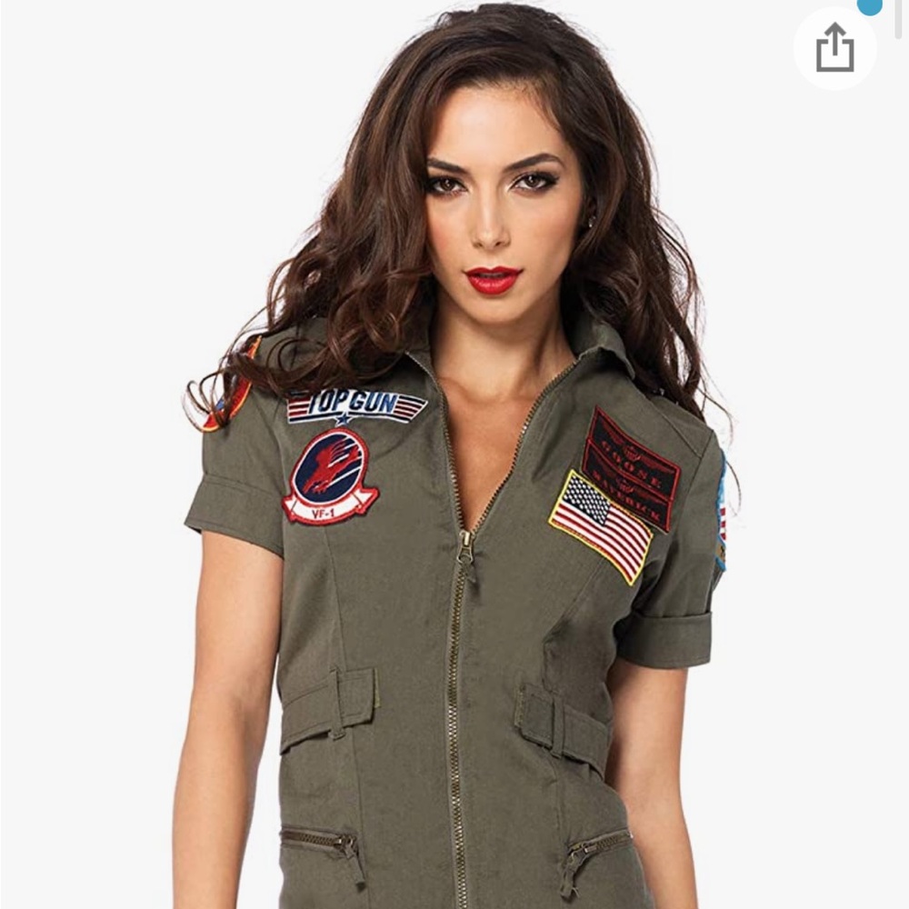 Leg Avenue Women's Licensed TOP GUN Flight Dress Costume: Size Medium!